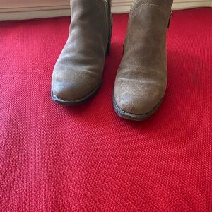Brown Suede Ankle Boots